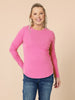 Heritage Long Sleeve Top - Hot Pink