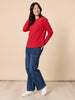 Heritage Long Sleeve Top - Red