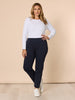 Sport Straight Leg Ponte Pant - Navy GORDON SMITH