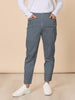 Alexis Gingham Print Pant - Navy