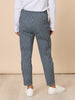 Alexis Gingham Print Pant - Navy