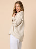 Ruffle Hem Linen Shirt - Natural