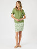 Tiffany Short Sleeve Top - Basil