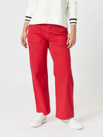 Hudson Wide Leg Jean - Red