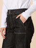 Hudson High Rise Wide Leg Jean - Black