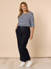 Hudson High Rise Wide Leg Jean - Dark Denim