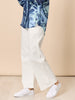 Hudson High Rise Wide Leg Jean - Ivory