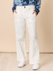 Hudson High Rise Wide Leg Jean - Ivory