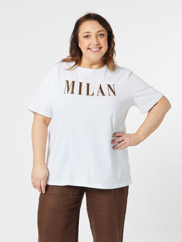 Milan Cotton T-Shirt - White