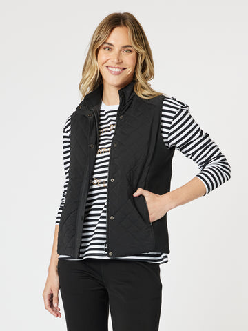Brighton Puffer Vest - Black