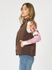 Brighton Puffer Vest - Chocolate