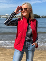 Brighton Puffer Vest - Red