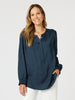 Luxe Nehru Top - Midnight