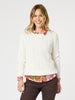 Kala Cable Knit Jumper - Ivory