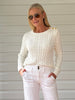 Kala Cable Knit Jumper - Ivory