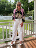 Hudson High Rise Wide Leg Jean - Ivory