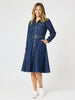 Cape Town Denim Button Dress - Denim