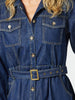 Cape Town Denim Button Dress - Denim