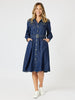 Cape Town Denim Button Dress - Denim