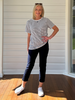 Charlie Cotton Twill Stretch Capri Pant - Navy