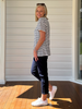 Charlie Cotton Twill Stretch Capri Pant - Navy