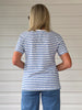 Classic Stripe Tee - Azure White