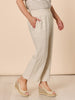 Lara Linen Wide Leg Pant - Natural GORDON SMITH