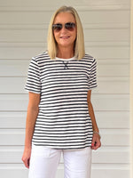 Classic Stripe Tee - Navy