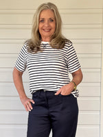 Classic Stripe Tee - Navy