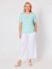Classic Stripe Tee - Seafoam White