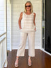 Patio Stripe Print Tank - Natural