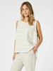 Patio Stripe Print Tank - Natural