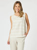 Patio Stripe Print Tank - Natural