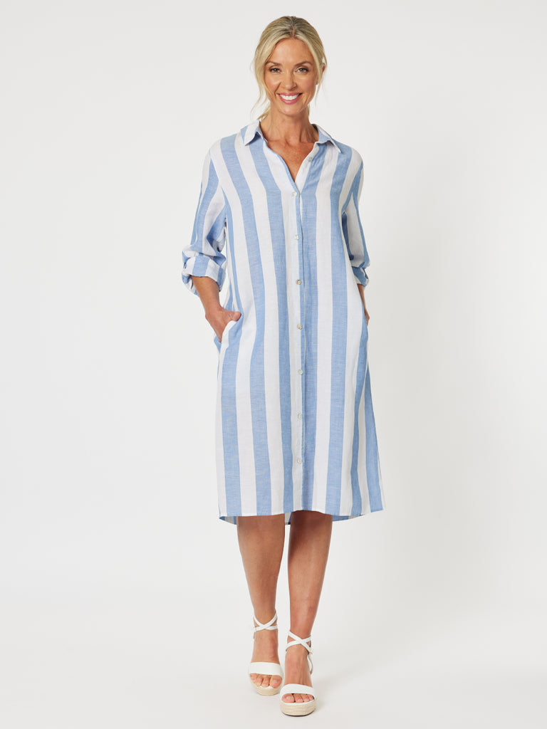 Gordon Smith Badge Detail Stripe Tee