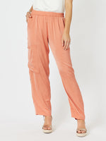Lux Tab Side Button Pant - Sunset