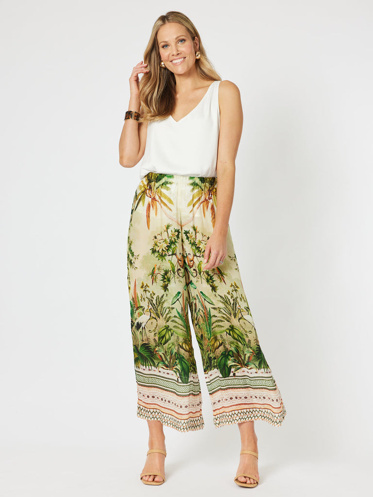 Traveller Luxe Side Tie Pant | Relaxed Fit Viscose Pant