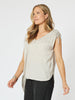 Traveller Luxe V-neck Top - Champagne