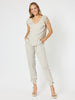 Traveller Luxe V-neck Top - Champagne