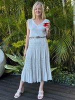 Lux Ruche Skirt - Champagne