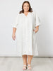 Emanuella Button Dress - Ivory