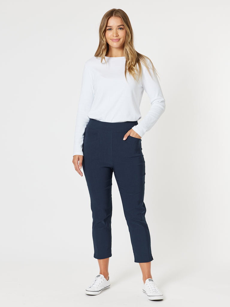 Harbour Cropped Pant - Navy