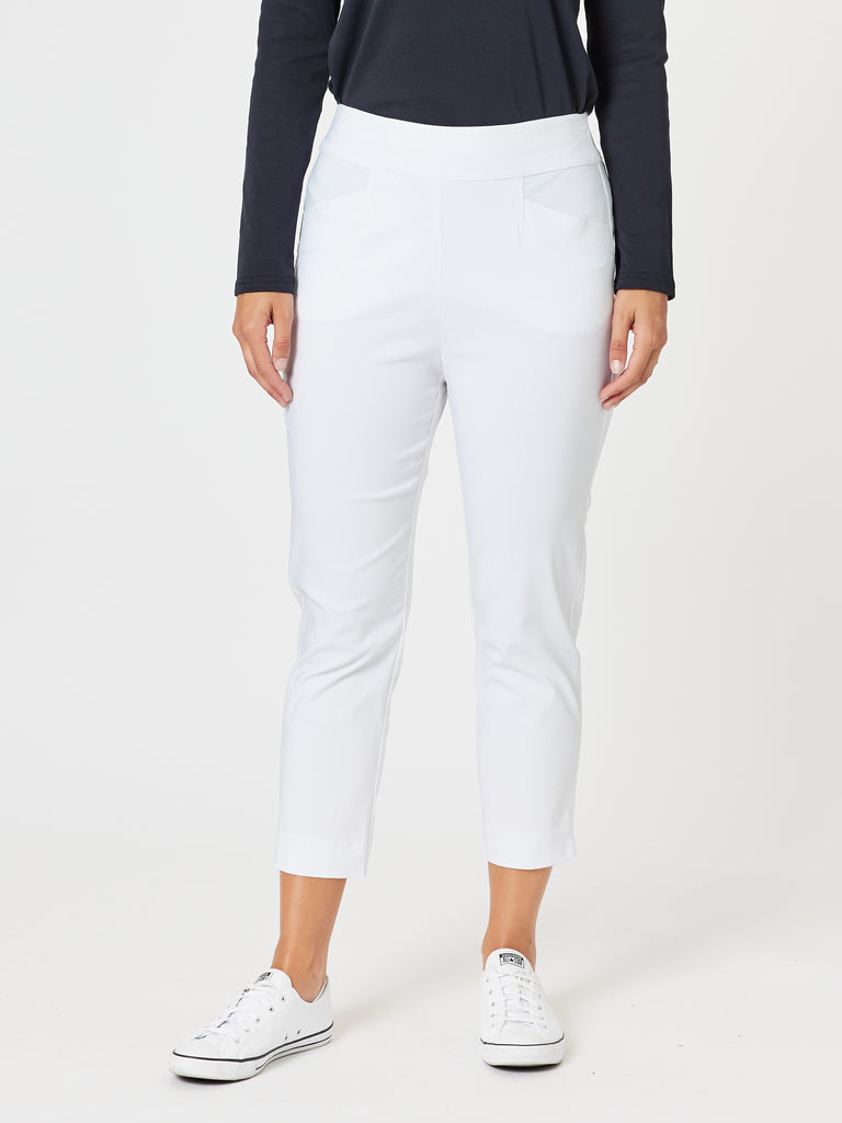 Harbour Cropped Pant - White