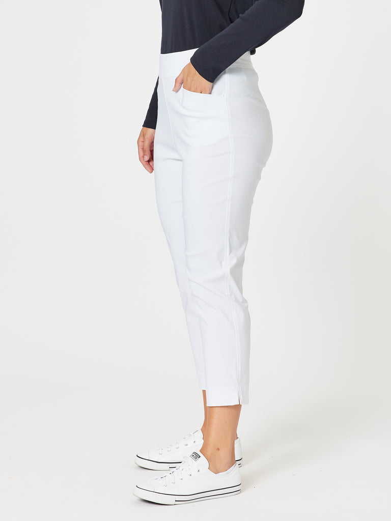 Harbour Cropped Pant - White