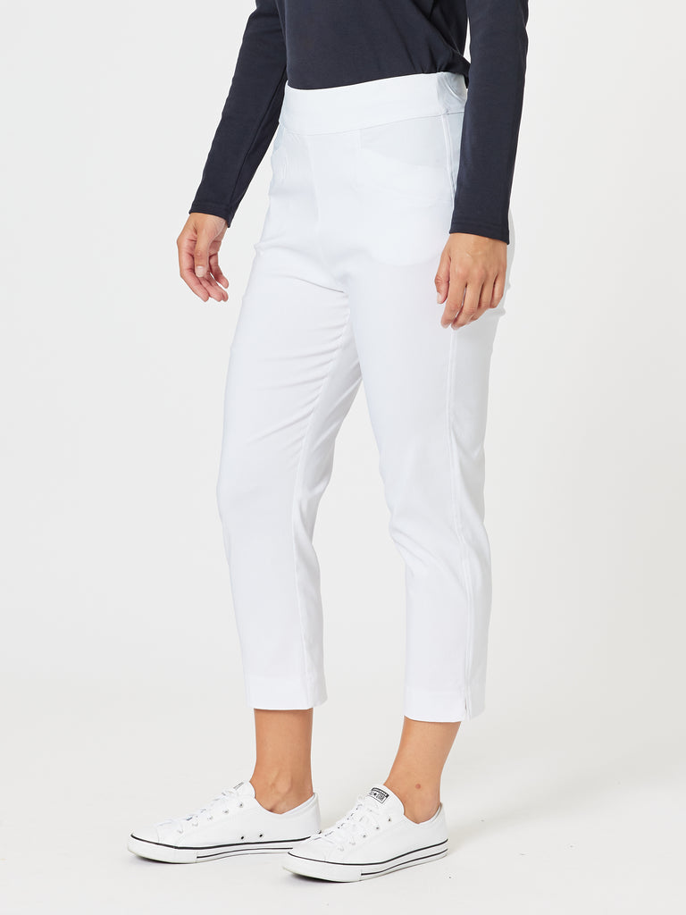 Harbour Cropped Pant - White