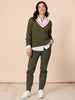 Kelly Print Pant - Khaki