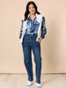 Newport Paisley Print Sheer Shirt - Blue/ Multi