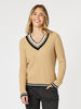 Oxford Cable Knit Jumper - Caramel
