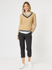 Oxford Cable Knit Jumper - Caramel