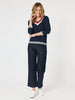 Oxford Cable Knit Jumper - Navy