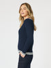 Oxford Cable Knit Jumper - Navy